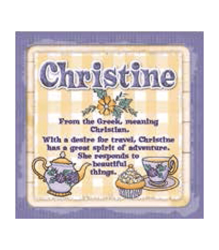 Personalised Cuppa Coasters - Christine