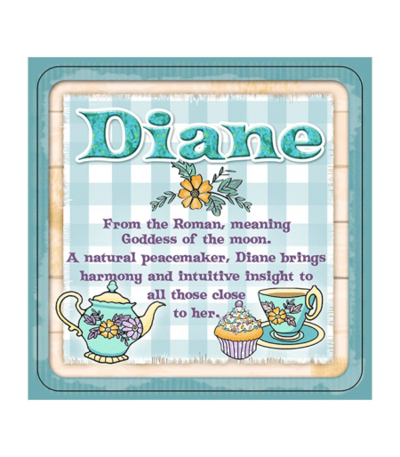 Personalised Cuppa Coasters - Diane