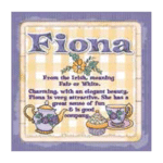 Personalised Cuppa Coasters - Fiona
