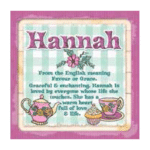 Personalised Cuppa Coasters - Hannah