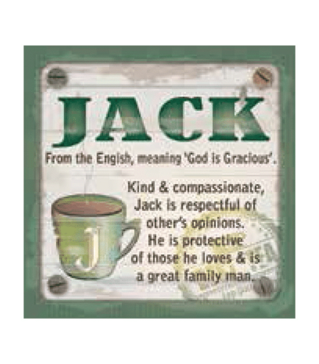 Personalised Cuppa Coasters - Jack