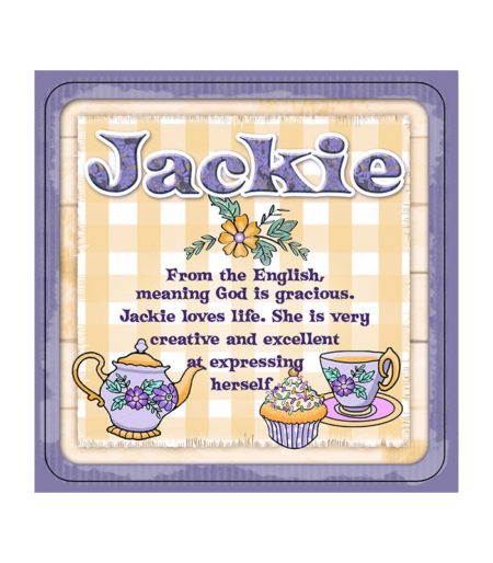 Personalised Cuppa Coasters - Jackie
