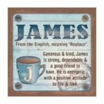 Personalised Cuppa Coasters - James