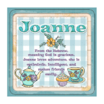 Personalised Cuppa Coasters - Joanne