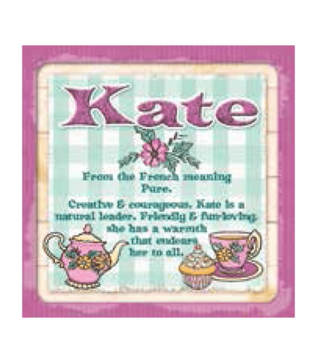 Personalised Cuppa Coasters - Kate