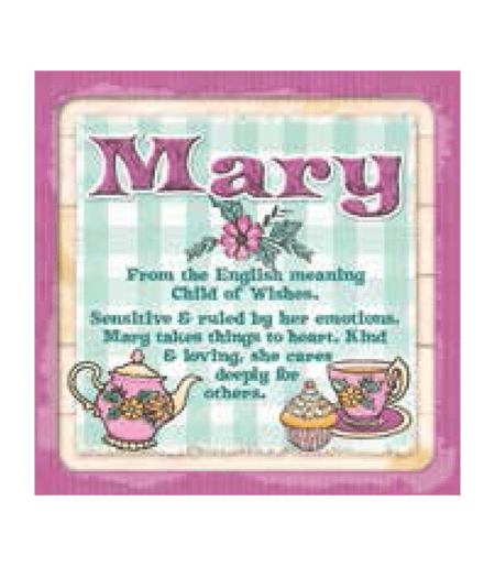 Personalised Cuppa Coasters - Mary