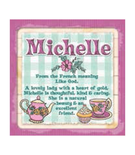 Personalised Cuppa Coasters - Michelle