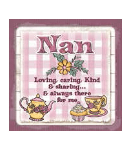 Personalised Cuppa Coasters - Nan