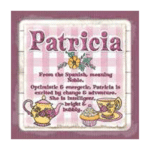 Personalised Cuppa Coasters - Patricia