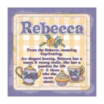 Personalised Cuppa Coasters - Rebecca