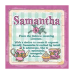 Personalised Cuppa Coasters - Samantha