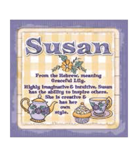 Personalised Cuppa Coasters - Susan