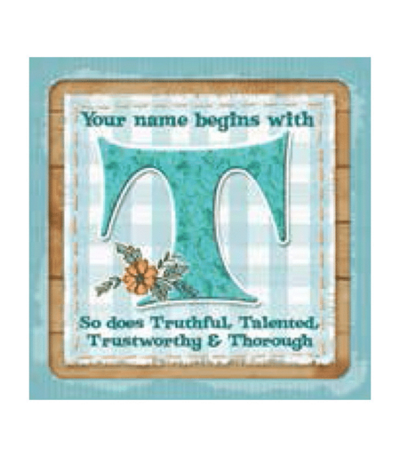 Personalised Cuppa Coasters - T Female