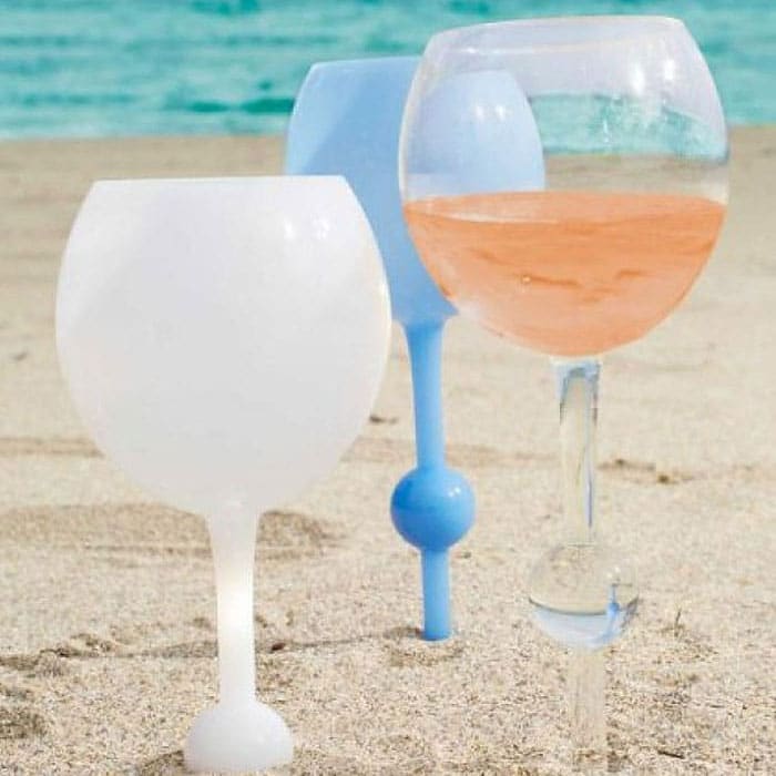 The Beach Glass Purple Haze Floating Wine Glass - the beach glass