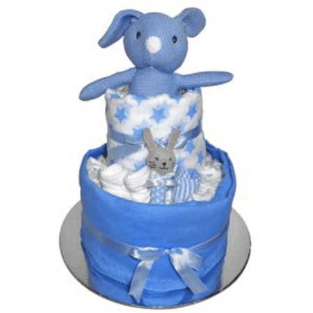 ES Kids - Blue Bunny Nappy Cake Gift Set