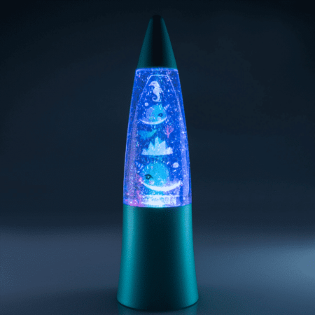 LED Shake and Shine Narwhal Glitter Mini Lamp