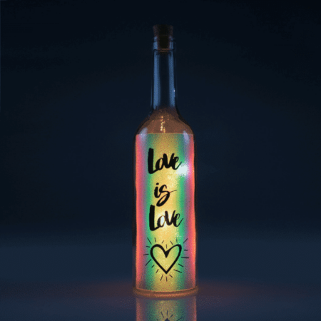 Love Iridescent Wishlight Bottle - Love is Love