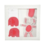 ES Kids - 3Pcs Red Dots Elephant Baby Gift Box