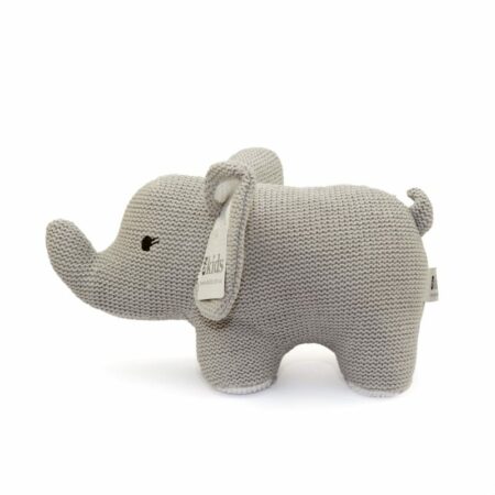 ES Kids - Grey Knitted Elephant Rattle