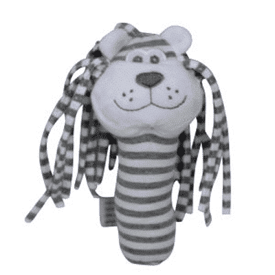 ES Kids - Grey Stripe Lion Stick Rattle