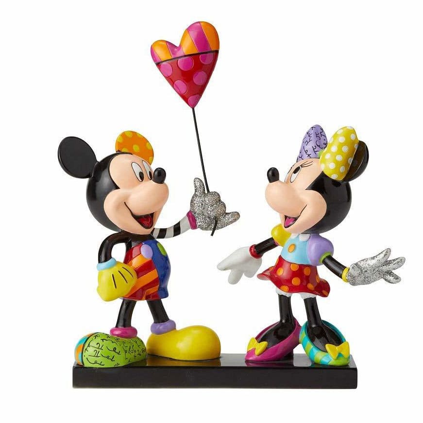 Britto Disney Mickey and Minnie with Balloon Figurine Limitted Edition