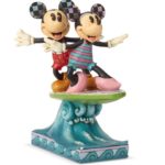 Jim Shore Disney Traditions - Minnie & Mickey on Surfboard - Surf's Up!