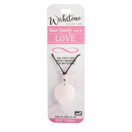 Wishstone Collection Rose Quartz Heart Pendant