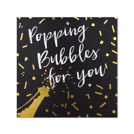 Classic Piano Congratulations Card - "popping bubbles for you"