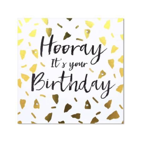 Classic Piano Birthday Card - "Hooray It's your Birthday"