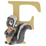Disney Enchanting Alphabet F Flower Skunk Figurines
