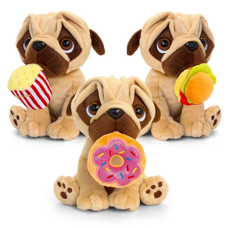 Keel Toys Pugsley 14cm Pug Dog Cuddly Soft Toy Teddy Plush  SD0588 