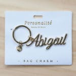 Bag Charm Keyring - Abigail