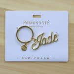 Bag Charm Keyring - Jade