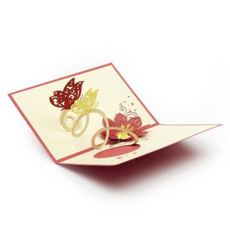 Pop-Up Card - Lotus & Butterflies