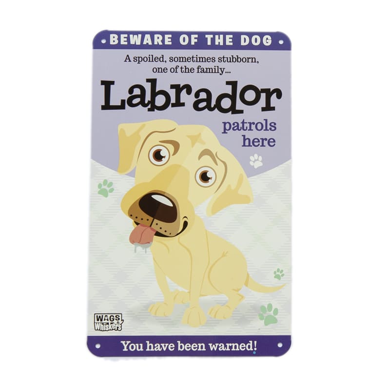 Wags & Whiskers Plaques - Labrador (Cream)