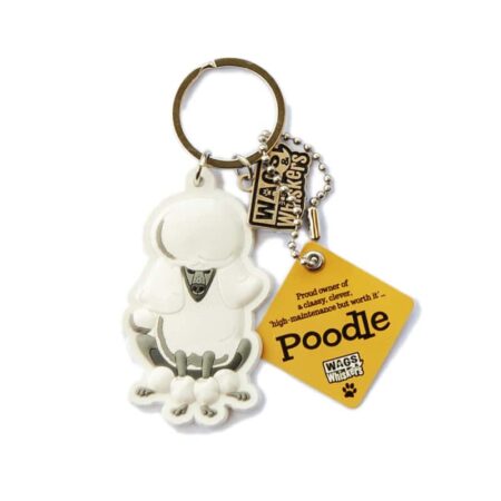 Wags & Whiskers Keyring - Poodle