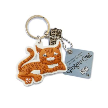 Wags & Whiskers Keyring - Ginger Cat