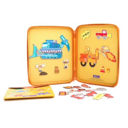 Puzzle & Draw Magnetic Kit - Diggersaurs