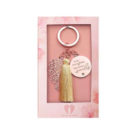 You Are An Angel Tassel Keychain - Be The Reason