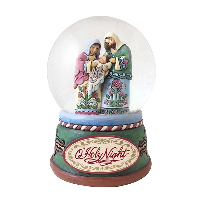 Heartwood Creek - Praise The Newborn Savior Holy Family Waterball