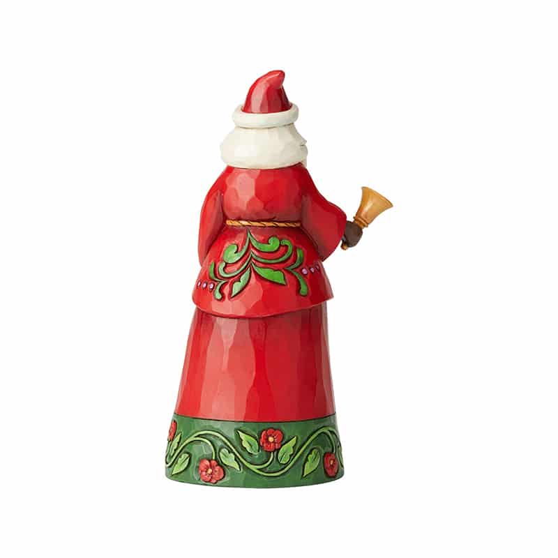 Heartwood Creek - Santa Holding Bell Figurine