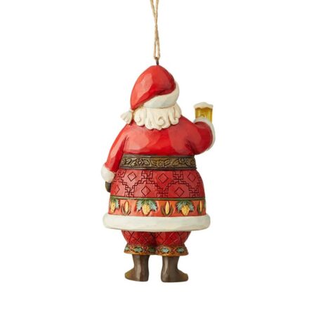 Jim Shore Heartwook Creek - Craft Beer Santa Hanging Ornament