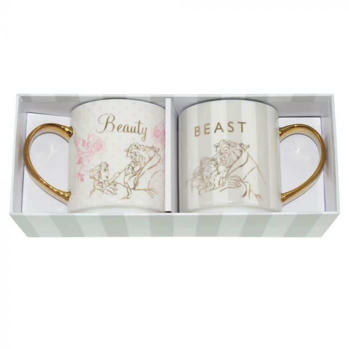Disney Princess Pair Of Mugs - Beauty And The Beast