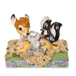 Disney Traditions 10cm/4" Bambi and Friends in Flowers