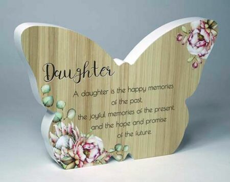 Bunch Of Joy Butterfly Plaque Daughter