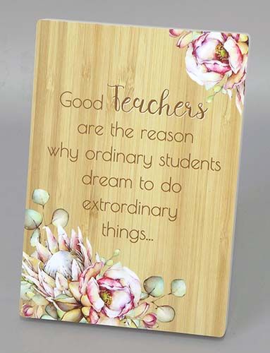 Bunch Of Joy Teacher Plaque 18x13cm Good Teacher