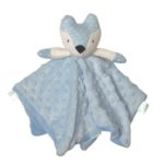 Fox Comforter with Rattle Blue 30cm