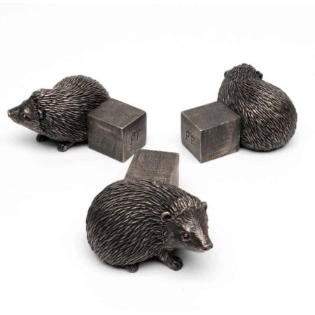 Potty Feet: Set of 3 Antique Bronze Hedgehog