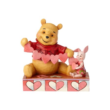Disney Traditions 14cm/5.5" Handmade Valentines (Pooh & Piglet)