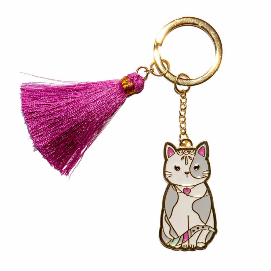 Beyond Charms Keychain Kitten